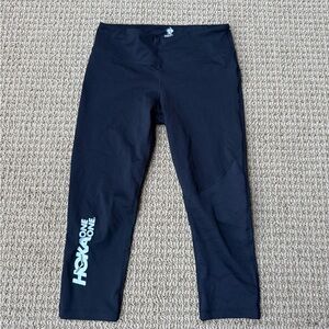 Hoka x rabbit Women's Cropped Black Leggings